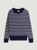 Rodier Pullover in Dunkelblau/ Weiß