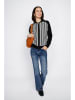 ASSUILI Cardigan in Schwarz/ Weiß
