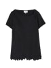 TATUUM Plisseebluse in Schwarz