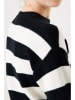 Garcia Pullover in Schwarz/ Weiß