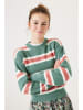 Garcia Sweter w kolorze zielonym ze wzorem