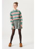 Garcia Sweter w kolorze zielonym ze wzorem