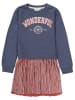 Garcia Jurk donkerblauw/lichtbruin