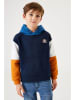 Garcia Hoodie donkerblauw/wit/oranje