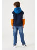 Garcia Hoodie donkerblauw/wit/oranje