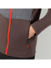 Jack Wolfskin Fleece vest "Marienberg" bruin/grijs