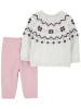carter's 2tlg. Outfit in Rosa/ Grau