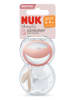 NUK 2-delige set: spenen "Mommyfeel" lichtroze/beige - 2x 2 stuks