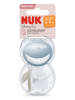 NUK 2er-Set: Schnuller "Mommyfeel" in Hellblau/ Grau - 2x 2 Stück