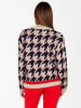 KEY LARGO Pullover "Check" in Beige/ Schwarz