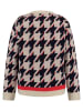 KEY LARGO Pullover "Check" in Beige/ Schwarz