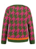 KEY LARGO Pullover "Check" in Grün/ Pink