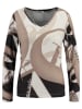KEY LARGO Longsleeve "Elegance" in Beige/ Schwarz