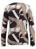 KEY LARGO Longsleeve "Elegance" in Beige/ Schwarz