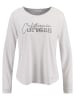 KEY LARGO Longsleeve "Los Angeles" in Weiß