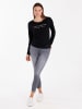 KEY LARGO Longsleeve "Life" zwart