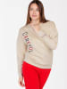 KEY LARGO Sweatshirt "Observe" in Beige