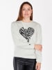 KEY LARGO Sweatshirt "Need" in Weiß