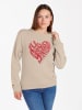 KEY LARGO Sweatshirt "Need" in Beige