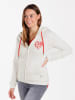 KEY LARGO Sweatjacke "Sweet Apple" in Weiß