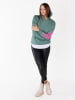 KEY LARGO Hoodie "Yeah" in Grün
