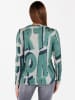 KEY LARGO Longsleeve "Luxury" in Grau/ Grün