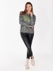 KEY LARGO Longsleeve "Hello" in Grau/ Anthrazit