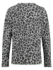 KEY LARGO Longsleeve "Hello" in Grau/ Anthrazit