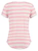 KEY LARGO Shirt "Delta" in Rosa/ Weiß