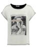 KEY LARGO Shirt "Camera" in Schwarz/ Weiß