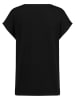 KEY LARGO Shirt "Camera" in Schwarz/ Weiß