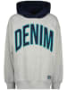 Vingino Hoodie in Grau/ Dunkelblau