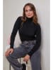 Soft Cashmere Rollkragenpullover in Schwarz
