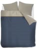 Beddinghouse Satin-Bettwäsche-Set ''Tokyo'' in Beige/ Dunkelblau