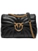 Pinko Leren schoudertas zwart - (B)28 x (H)19 x (D)10 cm