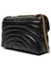 Pinko Leren schoudertas zwart - (B)28 x (H)19 x (D)10 cm