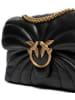 Pinko Leren schoudertas zwart - (B)28 x (H)19 x (D)10 cm