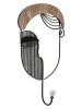 Mauro Ferretti Garderobe "Picassy" in Schwarz/ Braun - (B)22 x (H)35 cm