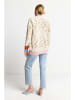 Rich & Royal Cardigan in Creme/ Hellbraun