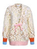 Rich & Royal Cardigan in Creme/ Hellbraun