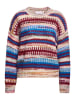 Rich & Royal Pullover in Beige/ Blau/ Bordeaux