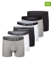 camano 6er-Set: Boxershorts in Weiß/ Schwarz/ Grau