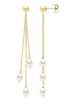 Pearl Addict Gold-Ohrstecker mit Perlen