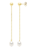 Pearl Addict Gouden oorstekers met parels