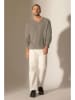 Perfect Cashmere Kaschmir-Pullover "Lorenzo" in Hellbraun/ Grau