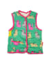 Toby Tiger Omkeerbare bodywarmer crème/groen/meerkleurig