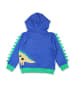 Toby Tiger Sweatjacke in Blau/ Grün