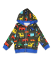 Toby Tiger Sweatjacke in Anthrazit/ Bunt