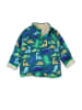 Toby Tiger Fleecepullover in Grün/ Blau