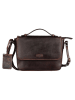 SPARWELL Leder-Umhängetasche "Kreative Kendall" in Braun - (B)21 x (H)16 x (T)5 cm